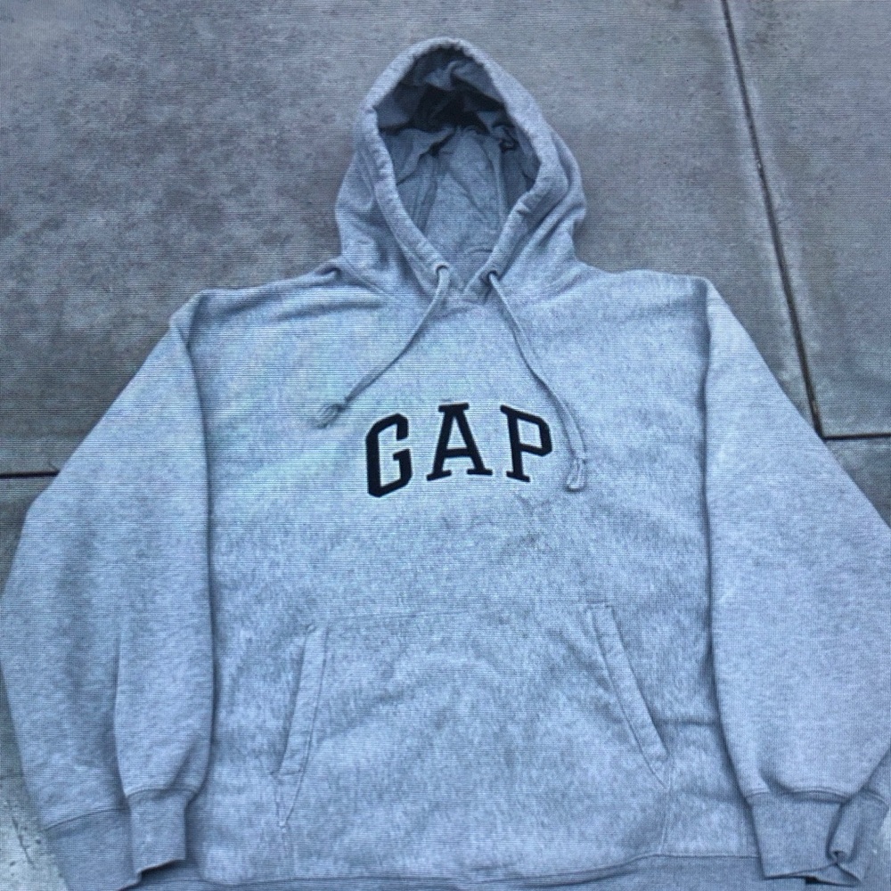 GAP Men's Light Gray Hoodie